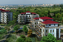 הדמיה אדריכלית בתלת מימד עם שטח בנייה רחב הדמיה אדריכלית בתלת מימד עם שטח בנייה רחב